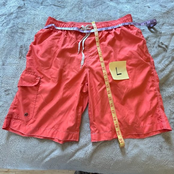 St. John's Bay coral men's swim shorts Size L - Picture 7 of 7